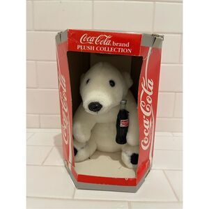 Vintage 90s Coca-Cola Bear Plush